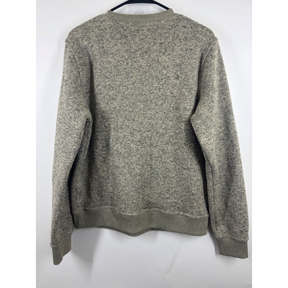 Lucky Brand Mens Shearless Fleece Lion Eyepatch Pirate Graphic Sweatshirt Grey M - Picture 2 of 4